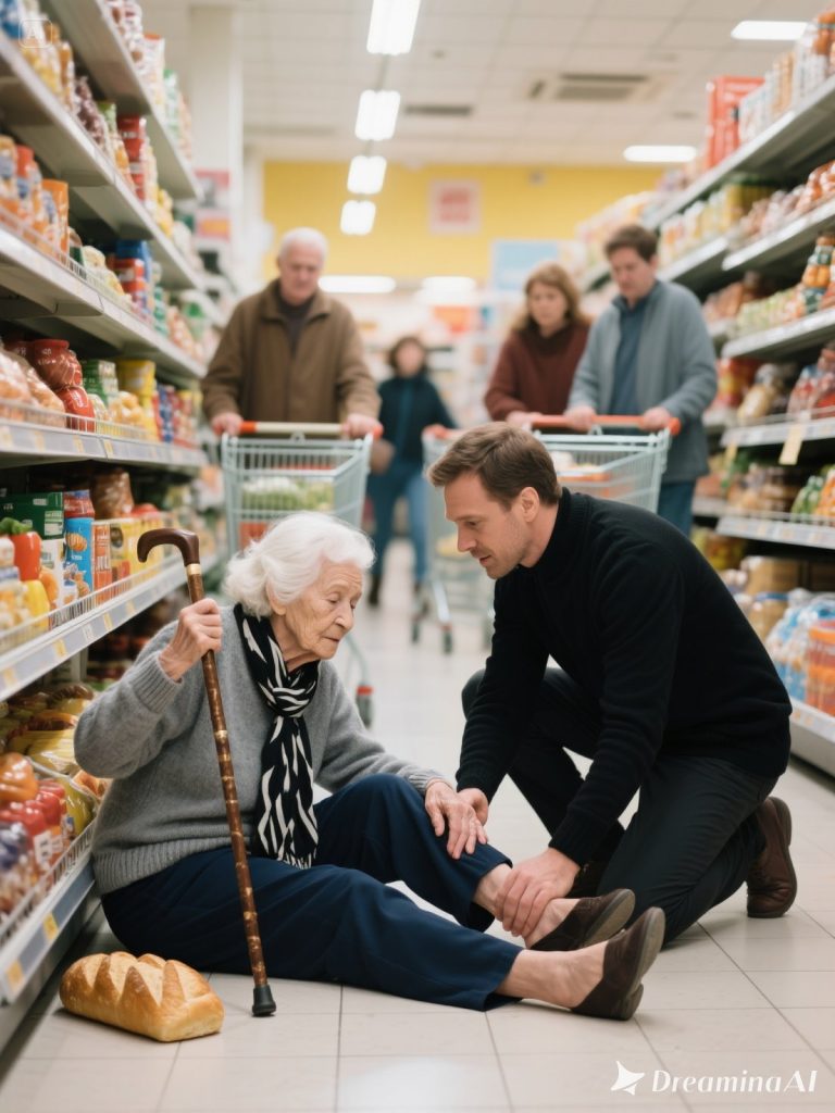 “Don’t Turn, Help!” A 90-Year-Old Woman Collapsed on the Cold Tile ...