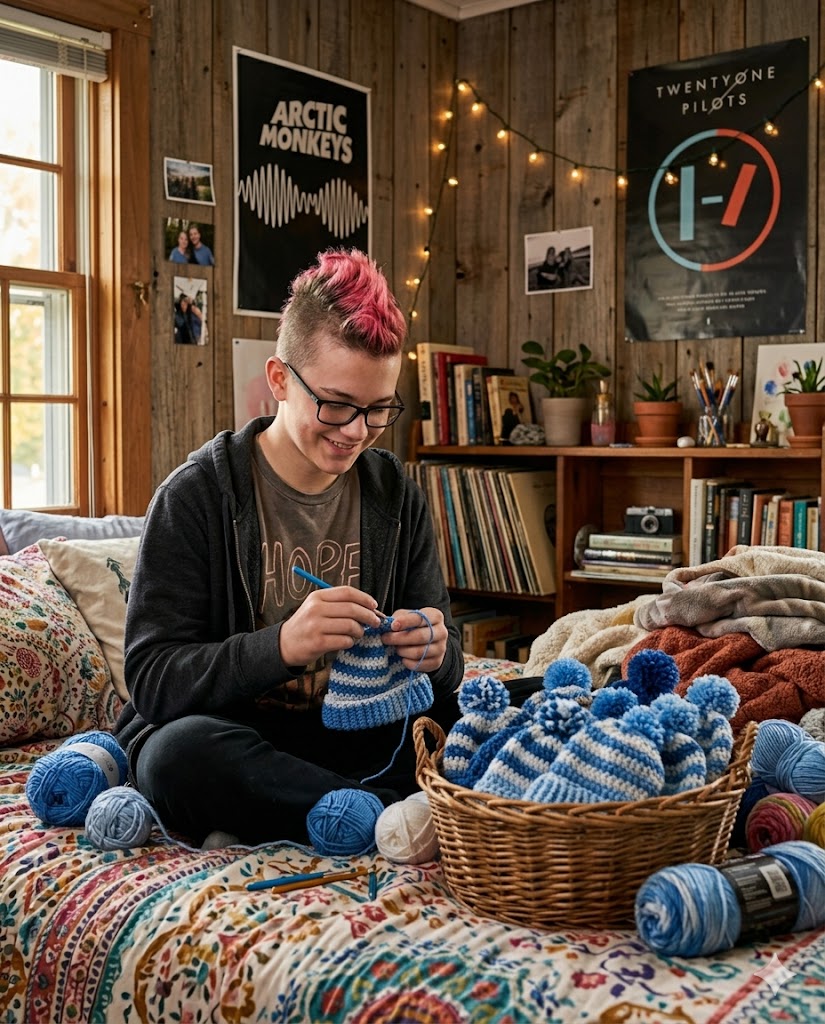 My 15-Year-Old Son Crocheted 17 Hats for Newborn Babies in Intensive ...